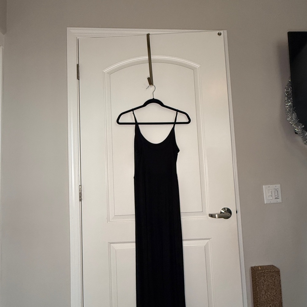 American Eagle Black Ribbed Jumpsuit / Romper – Spaghetti Strap – Size L